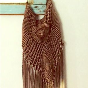 Free People crossbody ombré fringe purse